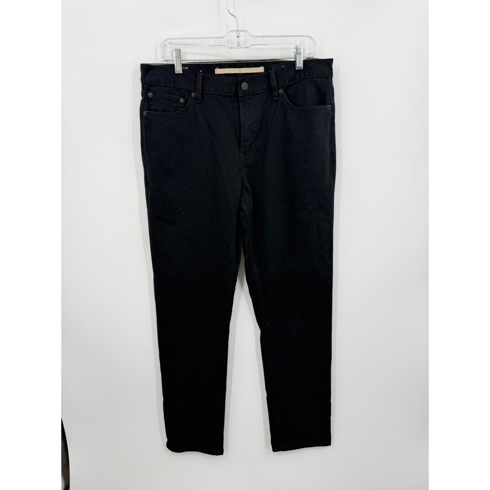 Banana Republic Traveler Slim Twill Pants Mens 33x32 Black 744271-25 Stretch
